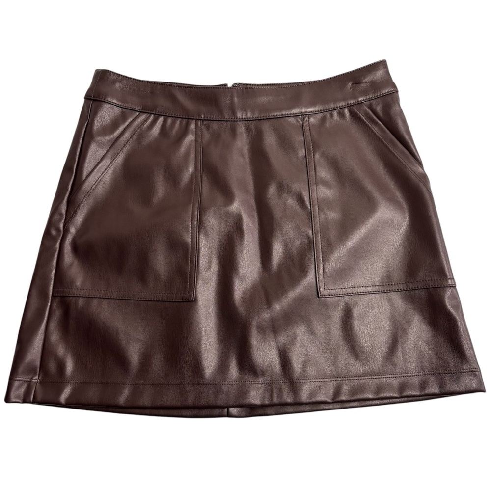 a new day Chocolate Brown Mini Skirt NWT